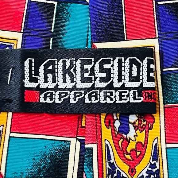 Vtg Hanna-Barbera Novelty Print Tie Snagglepuss Scooby Doo Augie Doggie Daddy - Picture 6 of 11